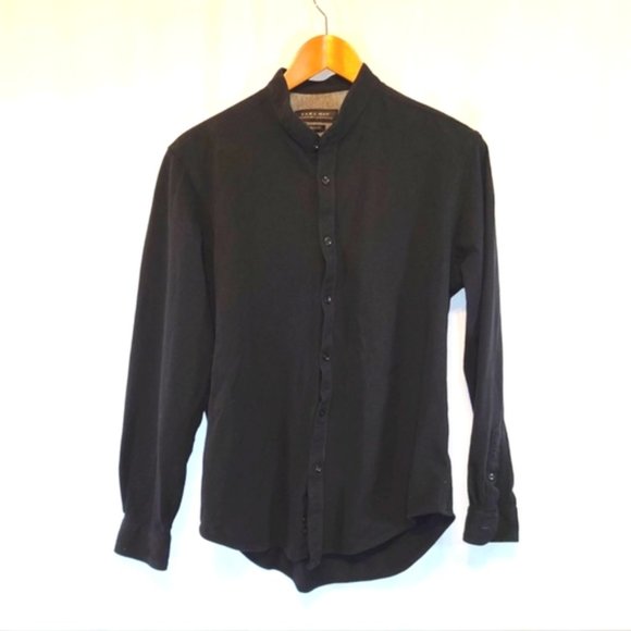 Zara Shirts Zara Mens Shirt With Band Collar Slim Fit Poshmark